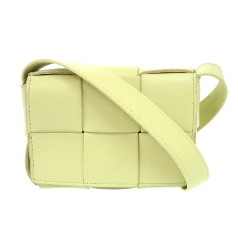 Bottega Veneta Candy Cassette Maxi Intrecciato Leather Green Shoulder Bag